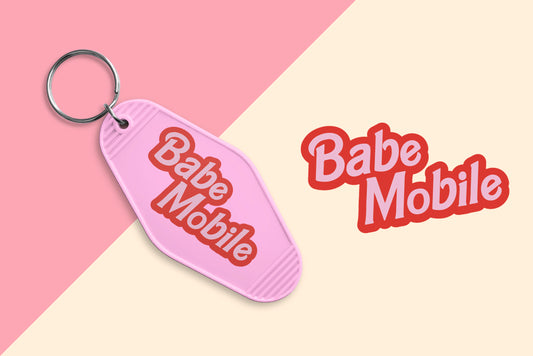 Babe Mobile - Set of 6 (Motel Keychain UV DTF)