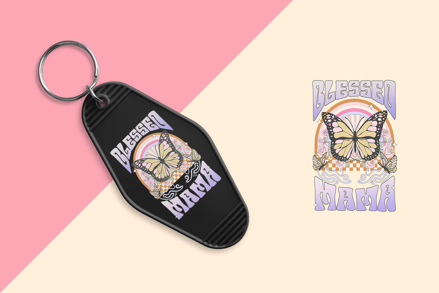 Blessed Mama- Set of 6 (Motel Keychain UV DTF)